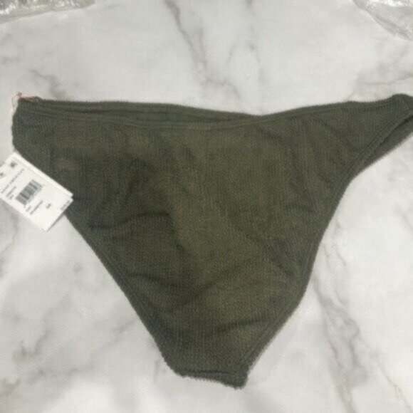 NWT Good American Women's Green Stormy Always Fit Swim Bikini Bottom Size 3X - Picture 5 of 7